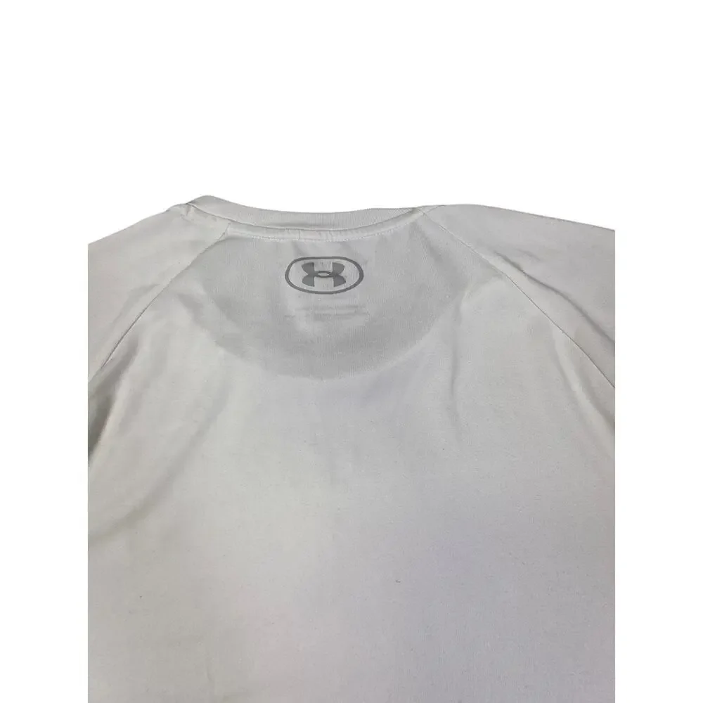 Under Armour Men's White Tech Tee Short Sleeve T-Shirt Loose Fit Size XLT